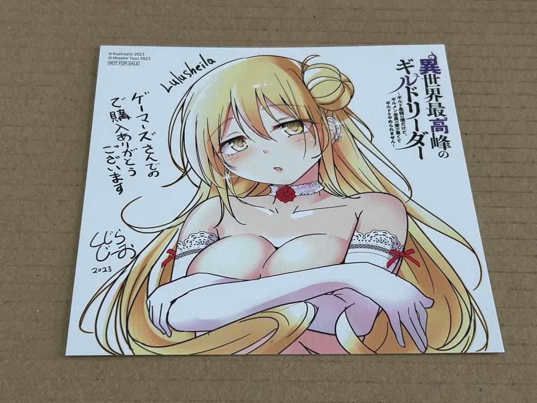 異世界最高峰のギルドリーダー　1巻　ミニ色紙