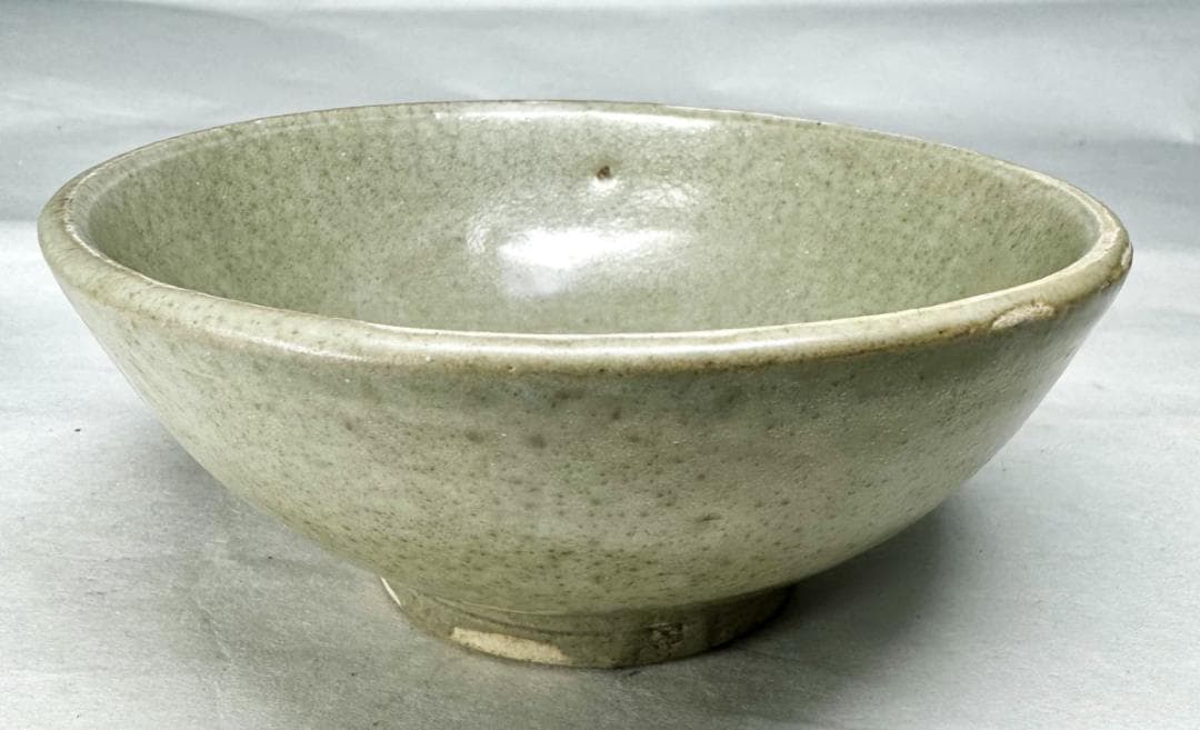 宋時代 龍泉窯青磁茶碗 時代品 伝世品焼物 歴史唐物 ウブ品 WWTT001