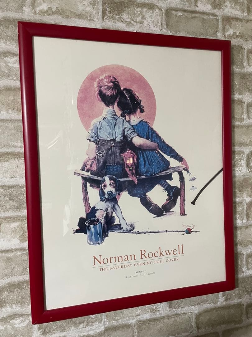 ノーマンロックウェル　サンセット　パズル　アート作品　小さな恋人たち　ポスター