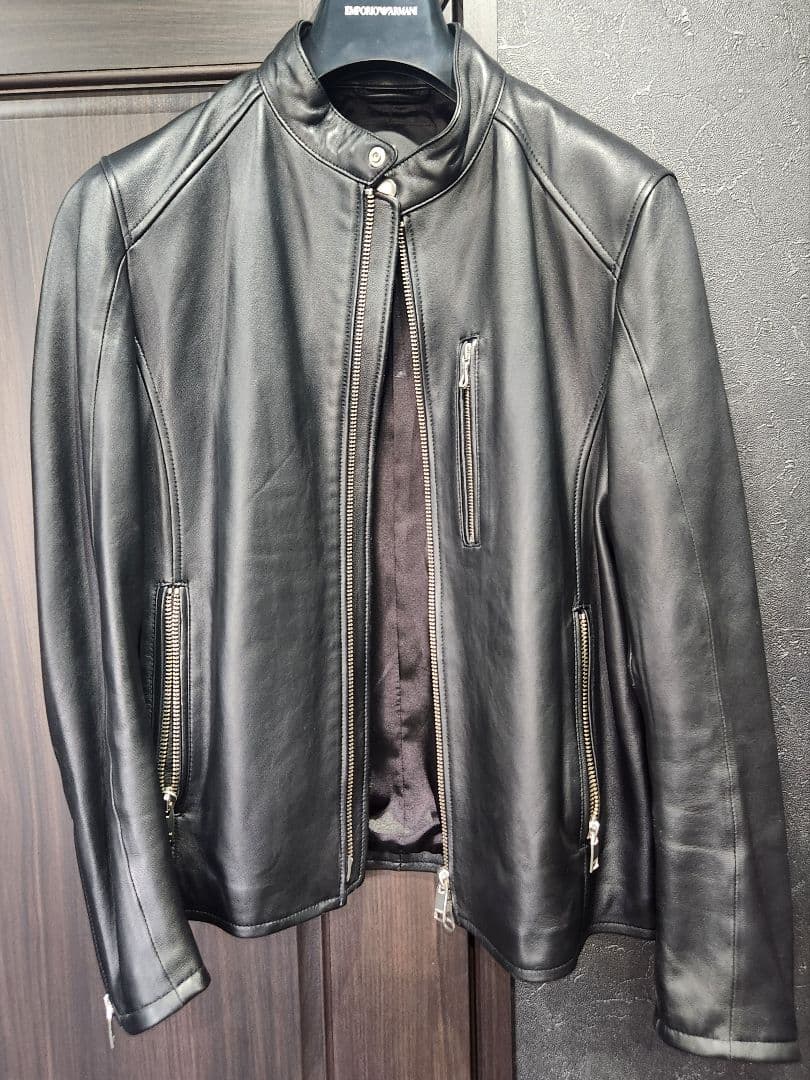 JACKROSE シングルライダース レザージャケット 羊革 ブラック Lサイズ