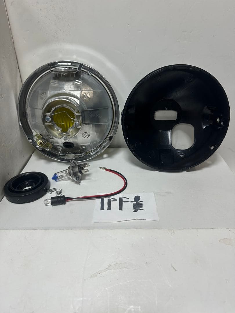 当時物IPF凹みイエローレンズ付きヘッドライト/検索CIBIEシビエ マーシャル