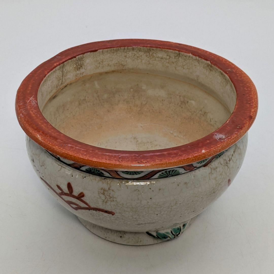 大正～昭和初期 赤絵香炉 香道具 仏具 お香 アロマグッズ 香爐 置物 色絵付け