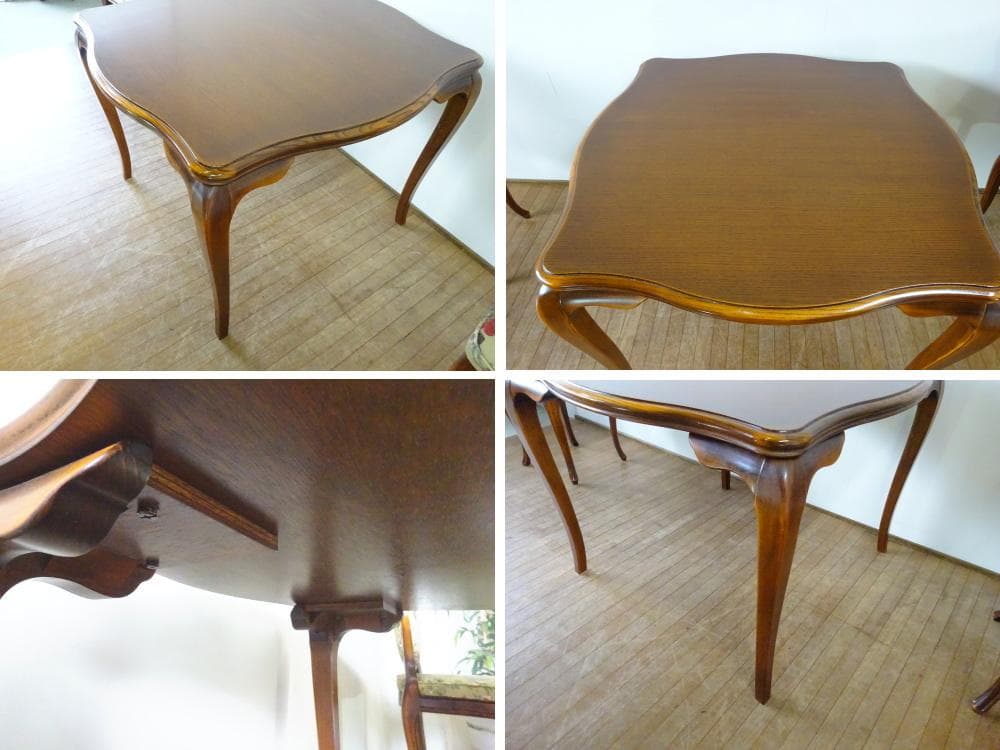 ヨッコ　IDC大塚家具　松永工房　カンティーニュ　ダイニング3点　美品