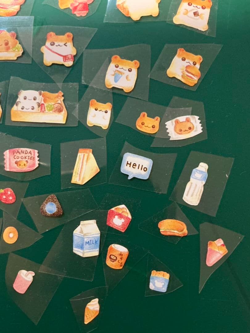 平成レトロ　当時物　フレークシール　ハムスター　パンダ　うさぎ　レア