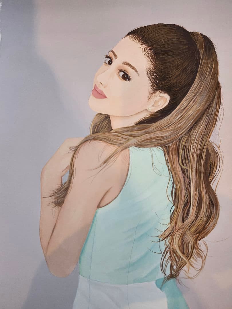水彩画(アリアナ・グランデ)肉筆画