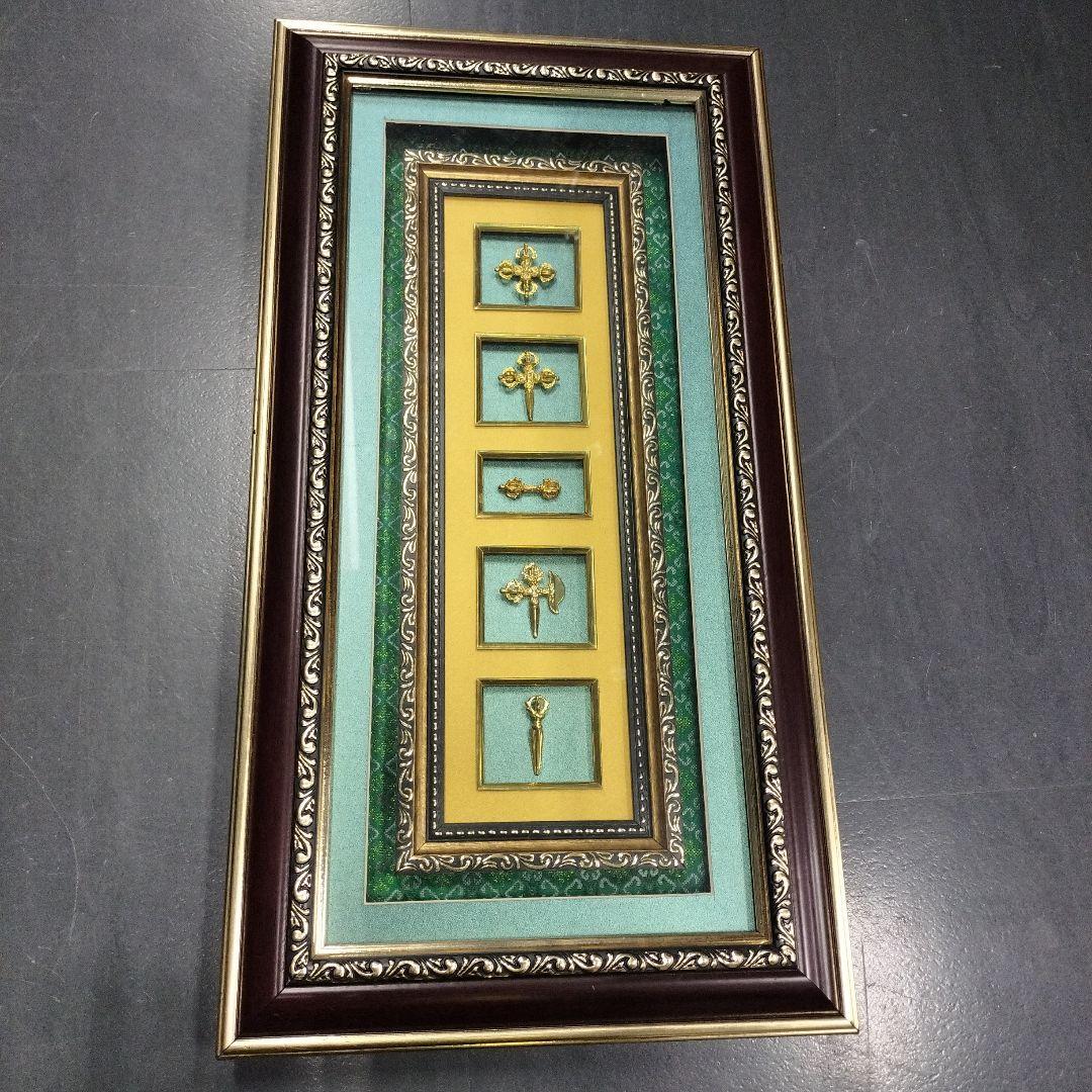 モンゴル チベット 仏具ドルジェ フレームアート