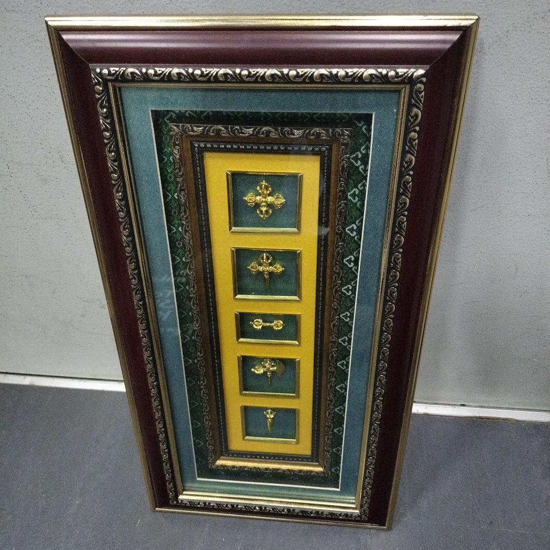 モンゴル チベット 仏具ドルジェ フレームアート