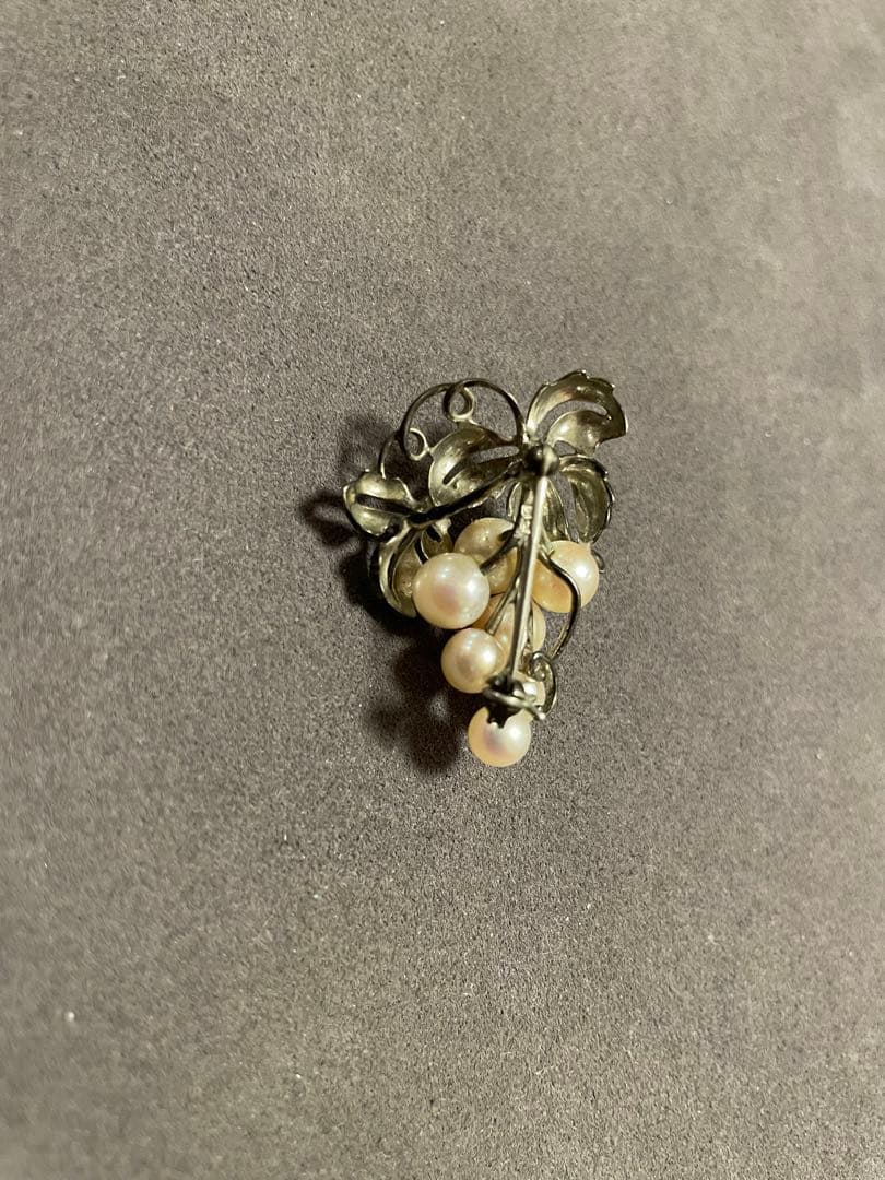 ミキモト　MIKIMOTO ぶどう　ブローチ　925【未使用】