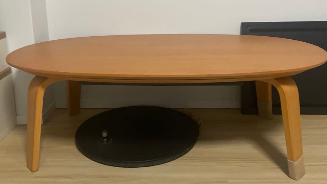 無印良品楕円形こたつ 電気式 リモコン付き