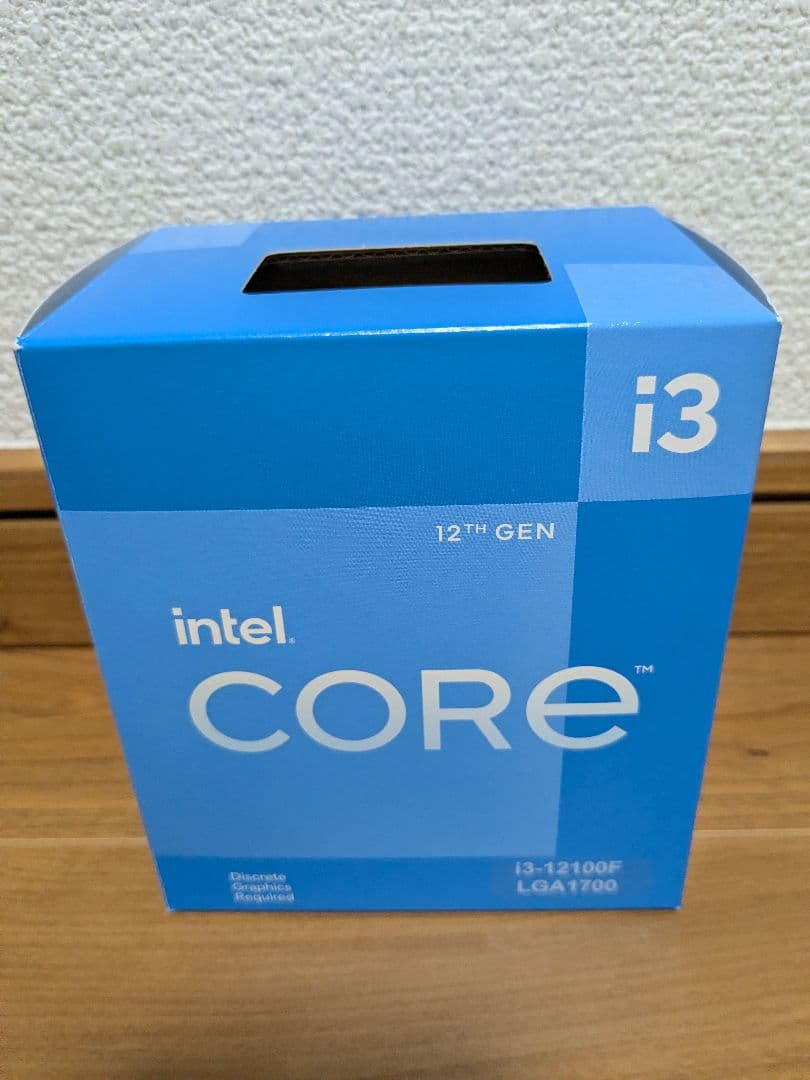 Intel Core i3-12100F 12世代 LGA1700 純正クーラー