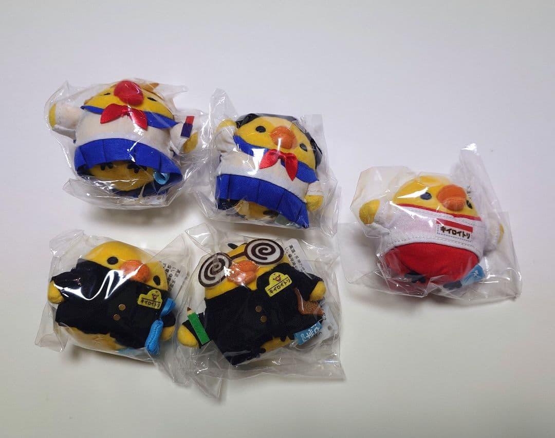 キイロイトリ学園　てのりぬいぐるみ　コンプセット