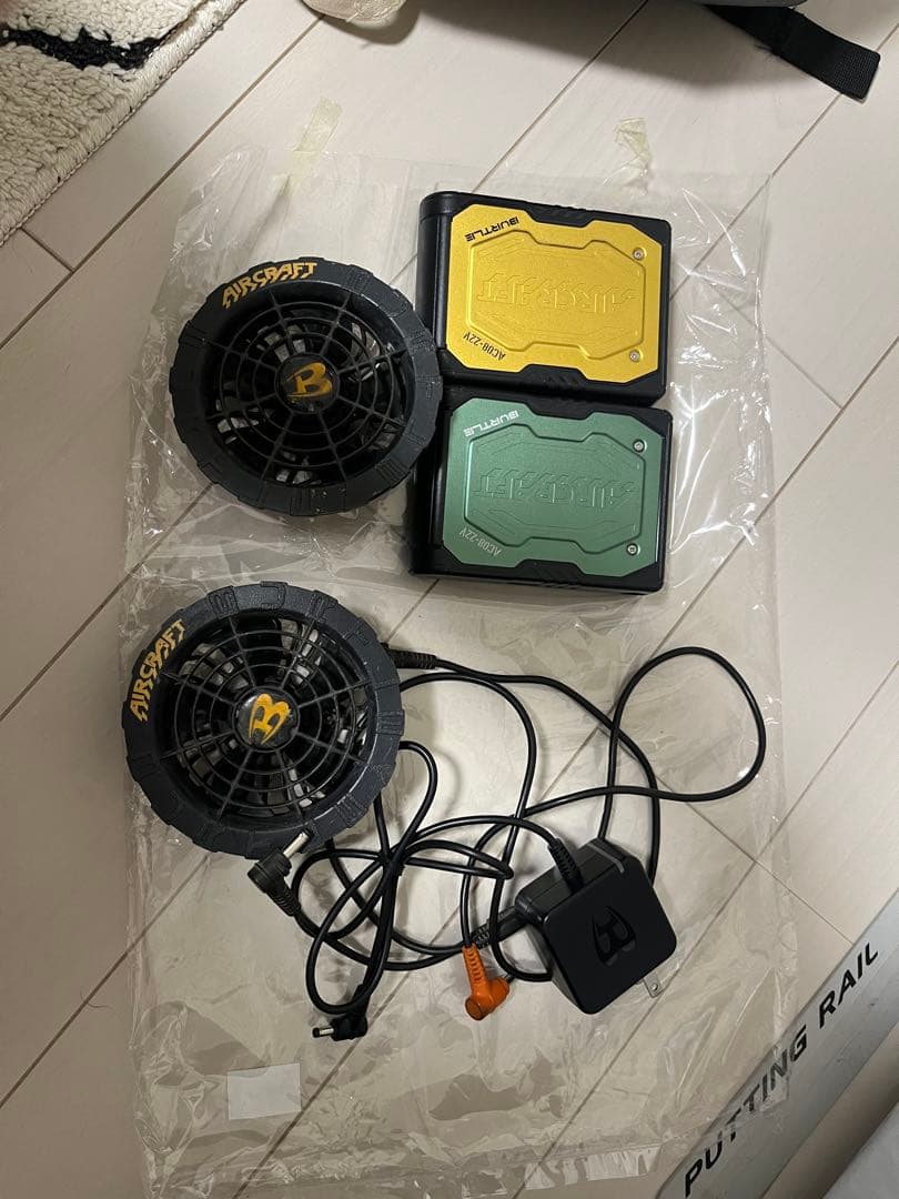 バートル エアークラフトファン+バッテリー ２個　2024年モデル 22ボルト