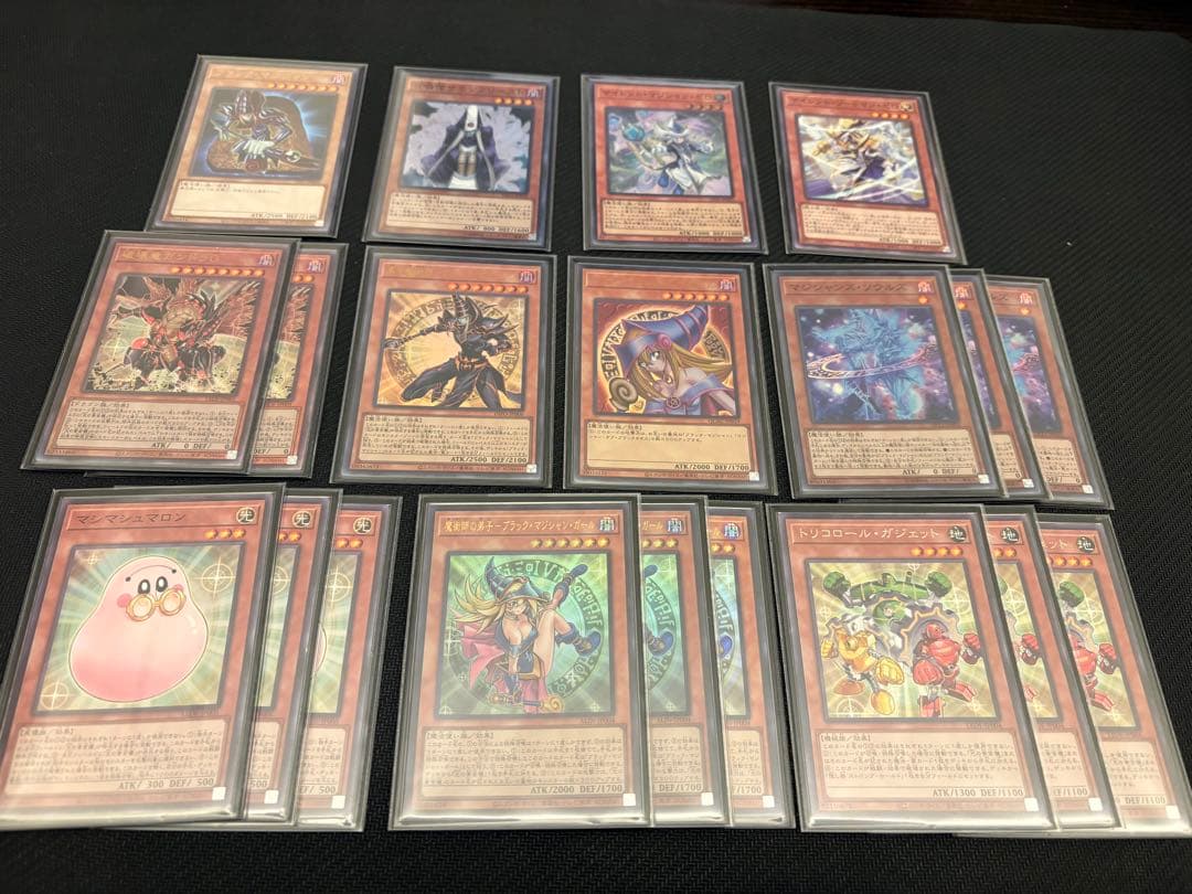 遊戯王 魔術師の弟子 デッキ ブラックマジシャンガール3重スリーブ