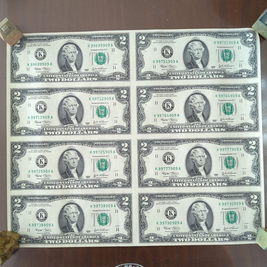 アメリカ 未裁断デザインシート 記念コレクション