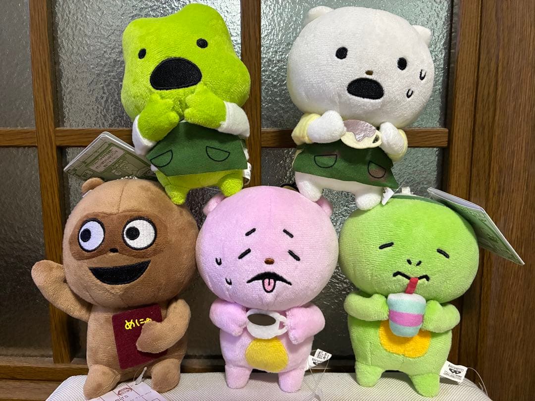 にしむらゆうじ 純喫茶まめもやし カバンに付けられるぬいぐるみ 5個セット