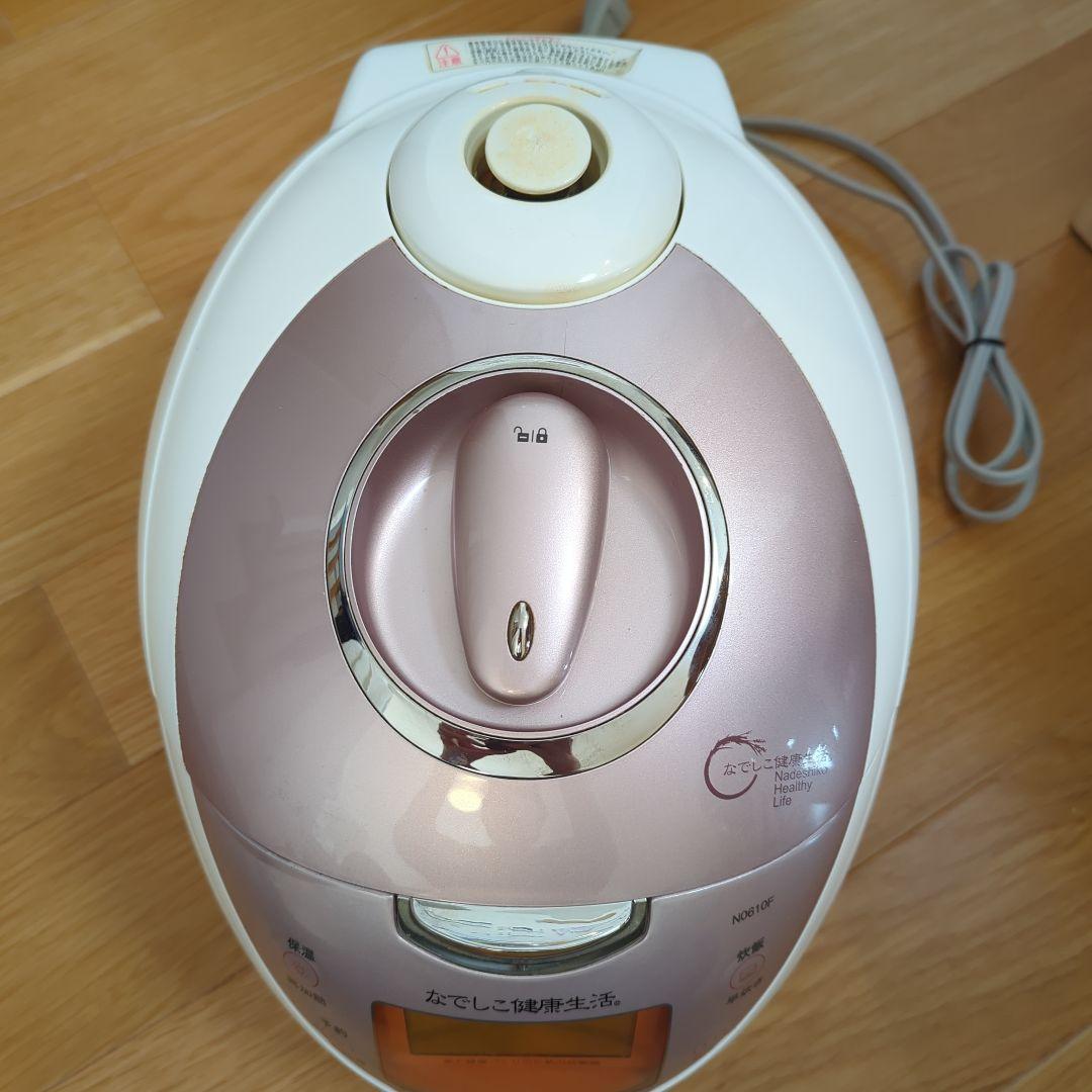 なでしこ健康生活　炊飯器　高圧力ヒーター式加熱　CRP-N0610N 説明書付