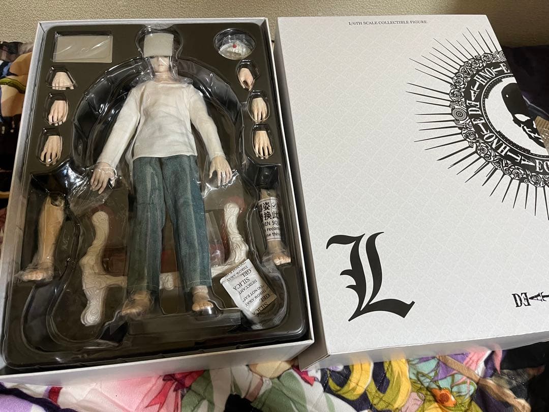 ホットトイズ デスノート L シリコン素体フィギュア 開封済み 特典付き