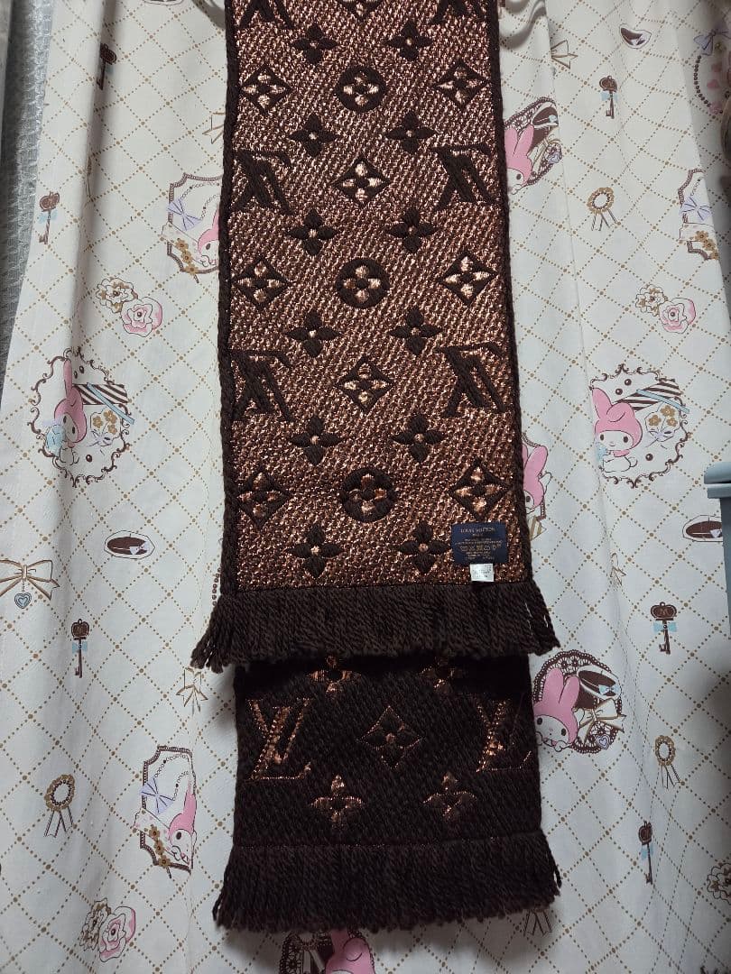 LOUIS VUITTON ブラウン マフラー