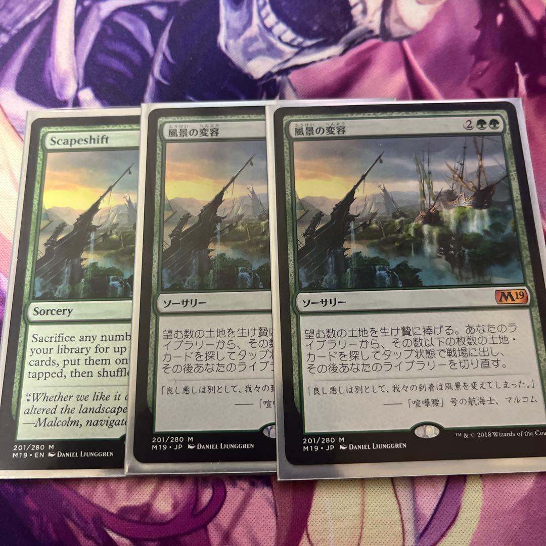 風景の変容　3枚　日2英1