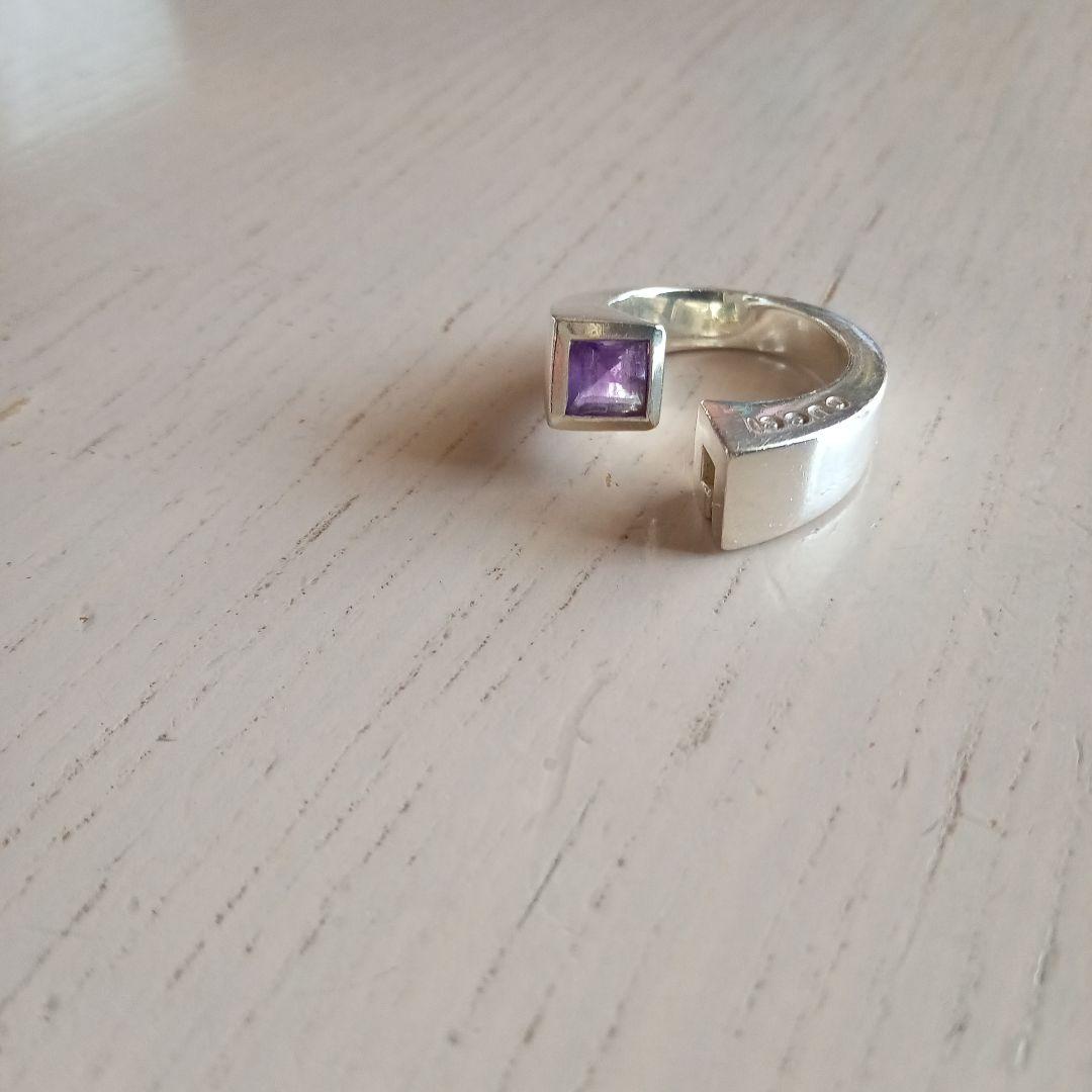 GUCCI シルバー アメジスト　リング