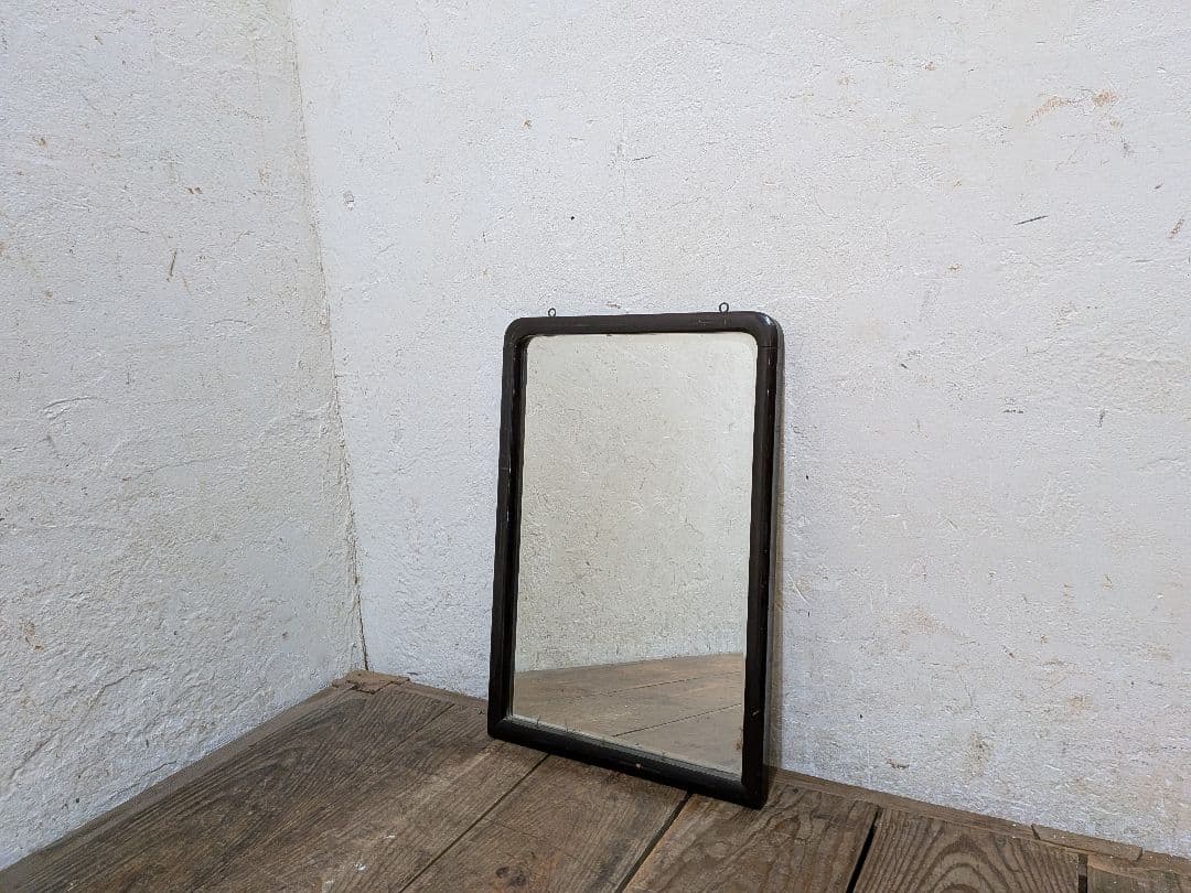 1125 ②アンティーク　大正浪漫　ウォールミラー　壁掛け式　鏡　姿見　レトロ