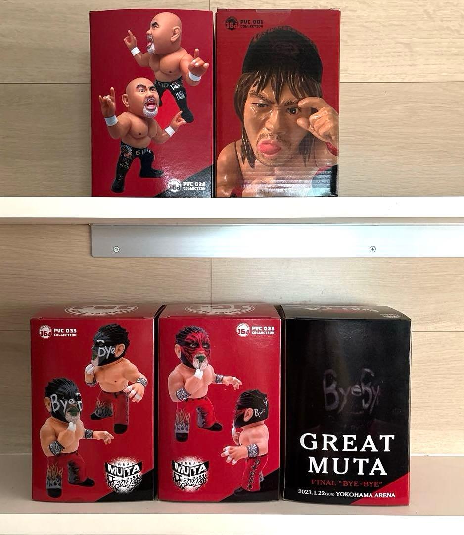 プロレス　ソフビ　フィギュア　武藤敬司　グレートムタ　内藤哲也　限定品　レア