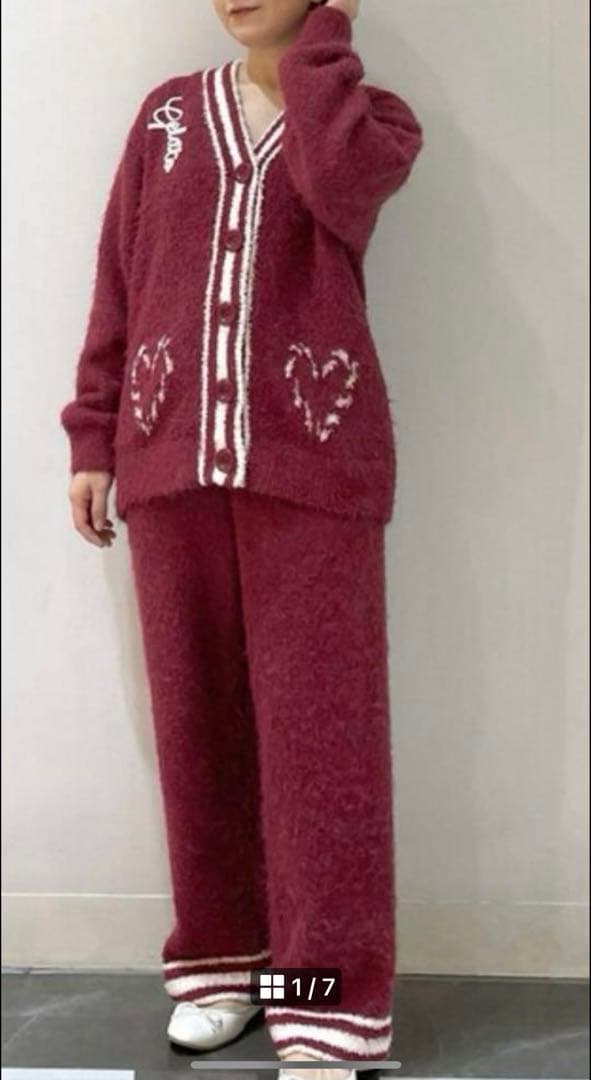 お値下げ中‼️新品　ジェラートピケ　ホリデー　フェザー上下セット