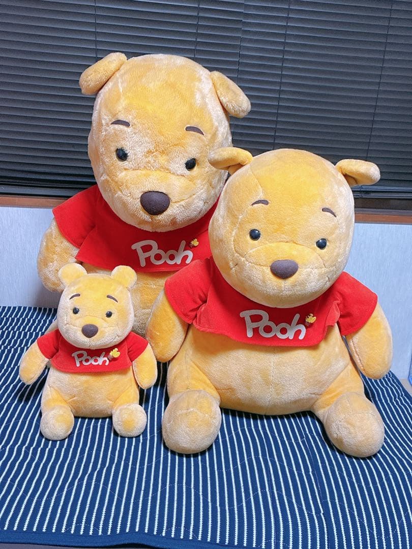 ディズニー　くまのプーさんぬいぐるみセット70cm•55cm•30cm