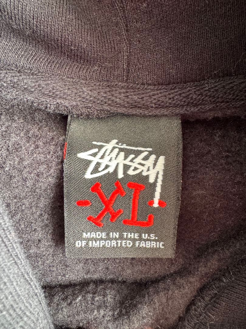【希少‼︎】STUSSY ロゴ入り 黒 パーカー