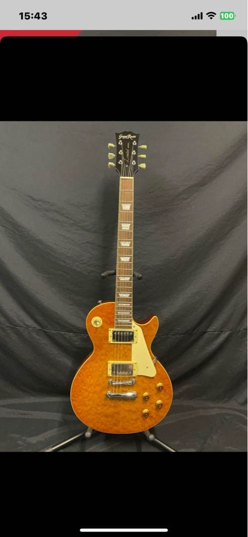 レスポールタイプ エレキギター オレンジ