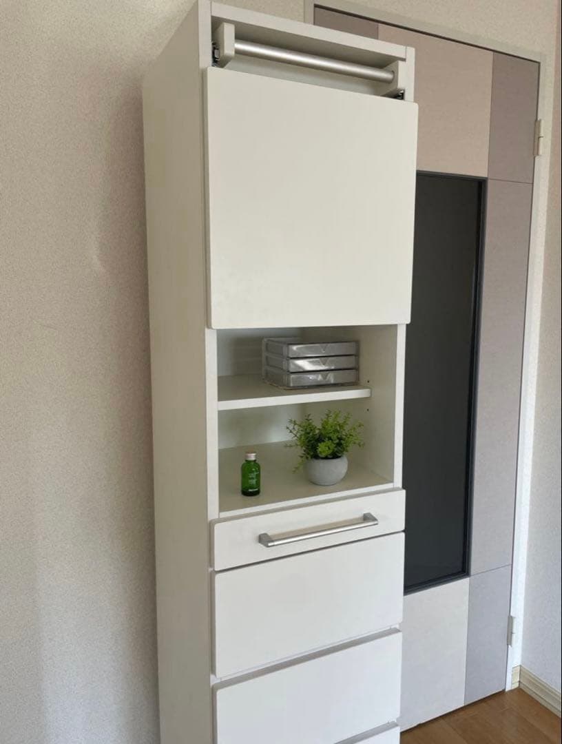 タオルが干せるサニタリーキャビネット ランドリーラック 送料込