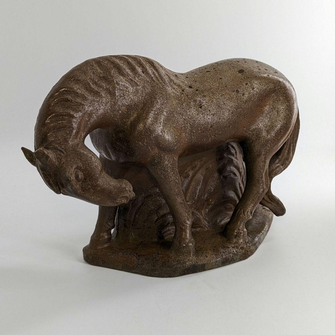 岡山県重要無形文化財 浦上善次 備前焼 午置物 干支 馬 工芸品 細工物 在銘