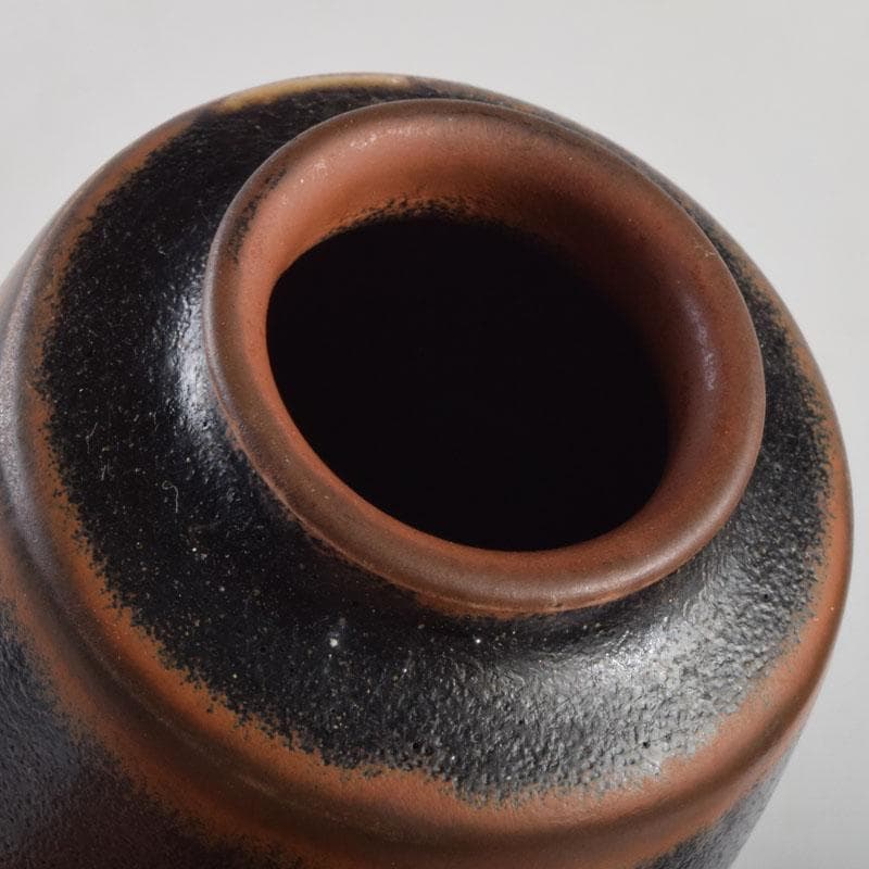 茶道具　瀬戸焼　古瀬戸　肩衝茶入　仕覆付　裏千家十四代淡々斎極め箱　M　8765