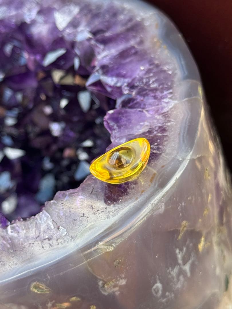【一点物】ウルグアイ産　アメジスト聚宝盆