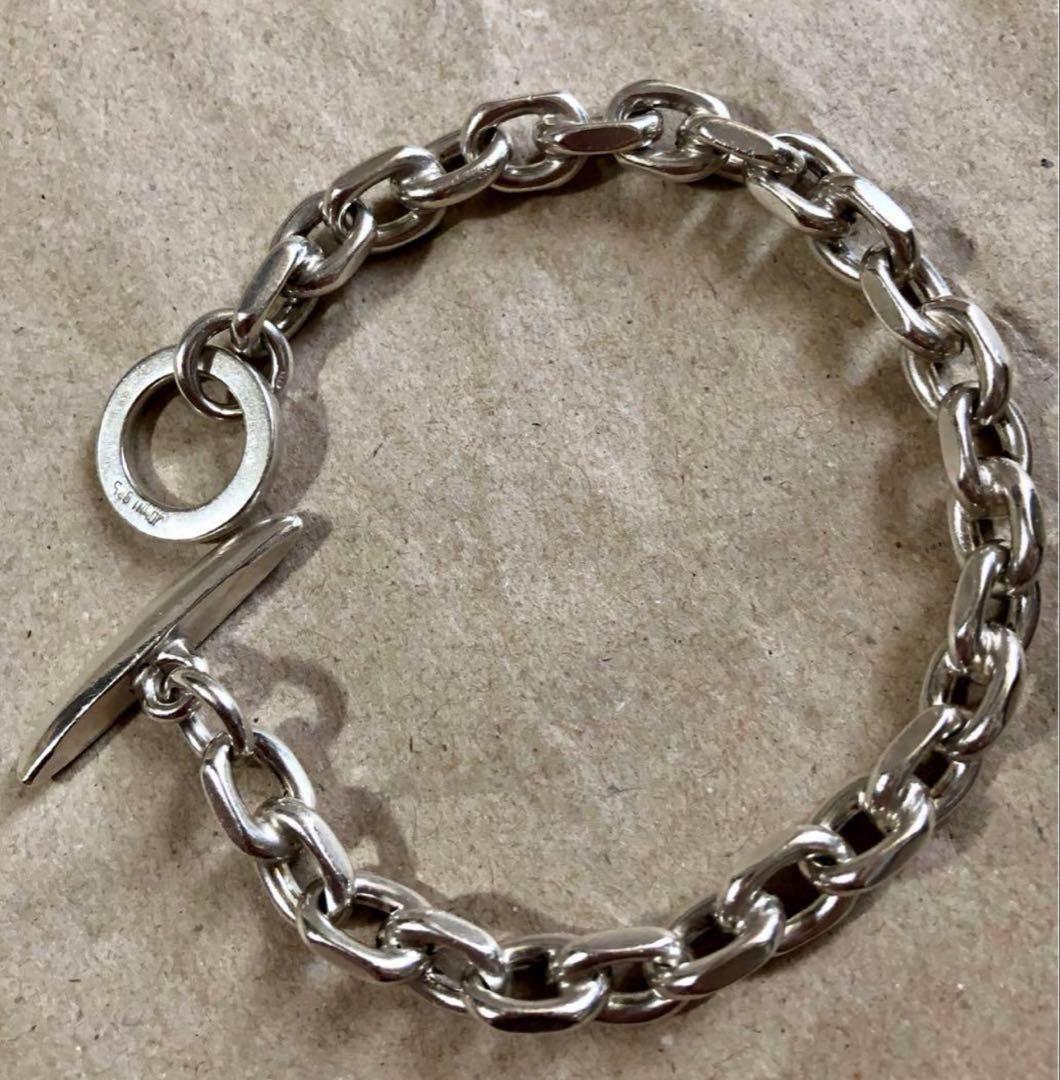 週末値下　英国製 925 アンカーチェーン シルバーブレスレット