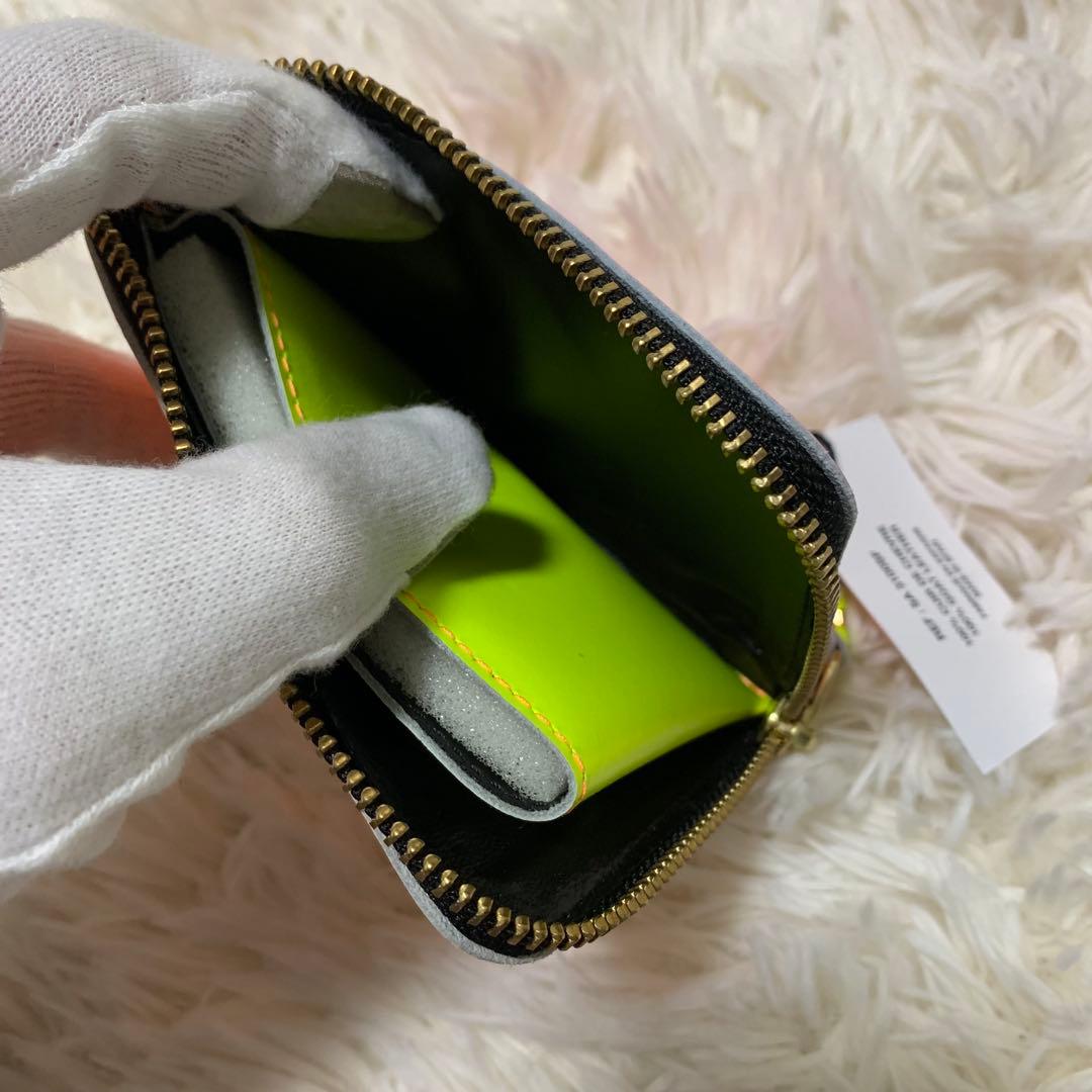 コムデギャルソン SUPER FLUO 財布　オレンジ/ピンク　SA3100SF