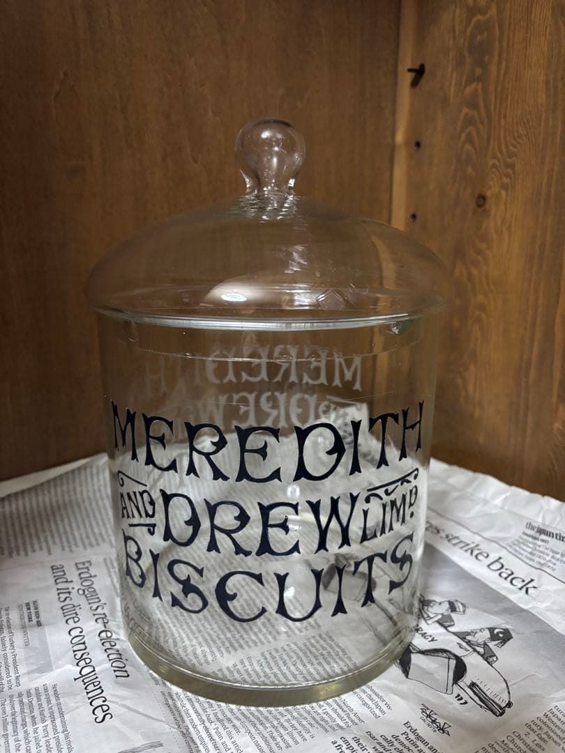 メレディス ガラスジャー ブルーダブルライティング