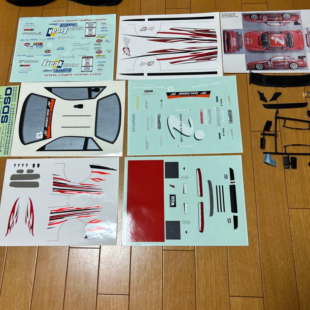 ラジコンボディ ヨコモ ワンビア DMAX ADVAN ステッカー付き