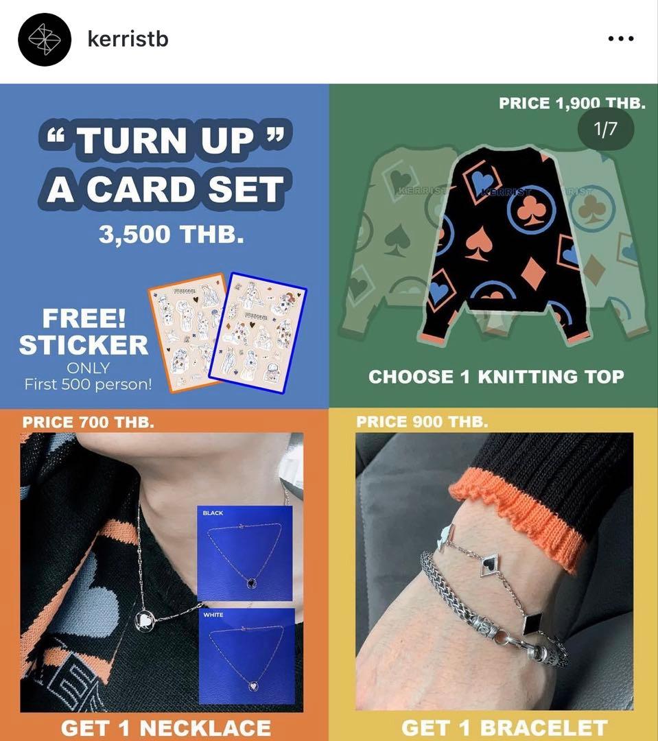 Krist個人ブランドKerristB TURN UP A CARD SET