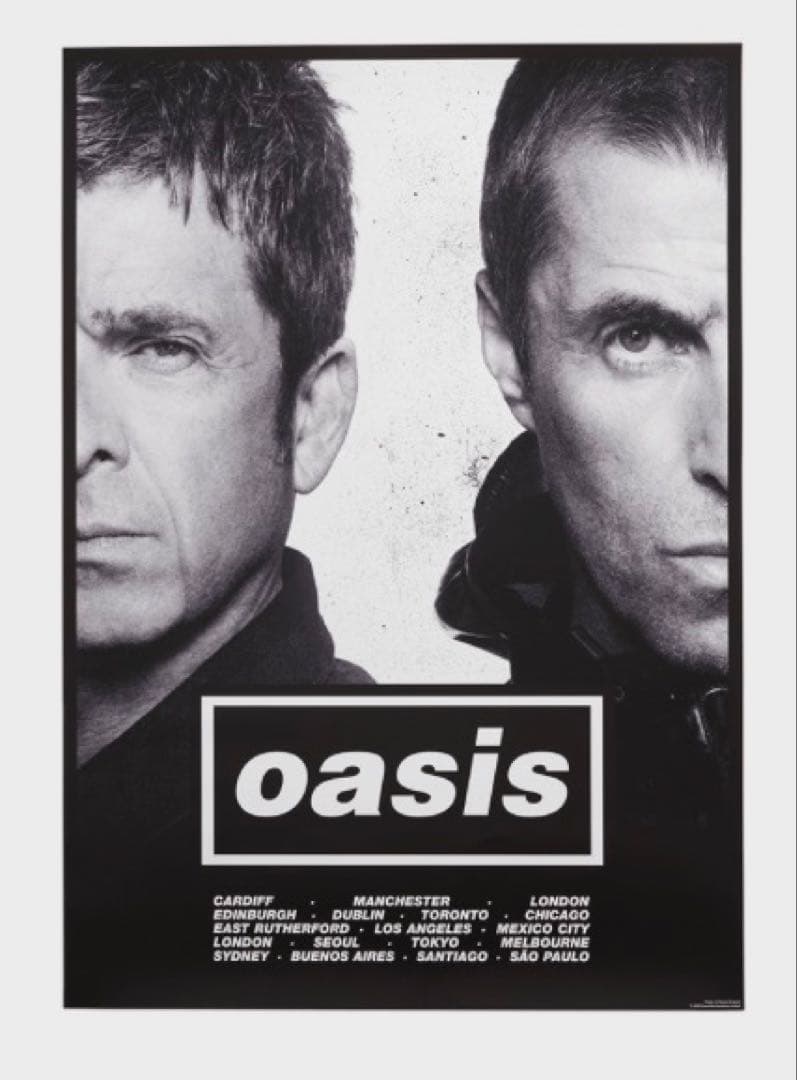 【新品未使用】oasis live25 Half Faceポスター