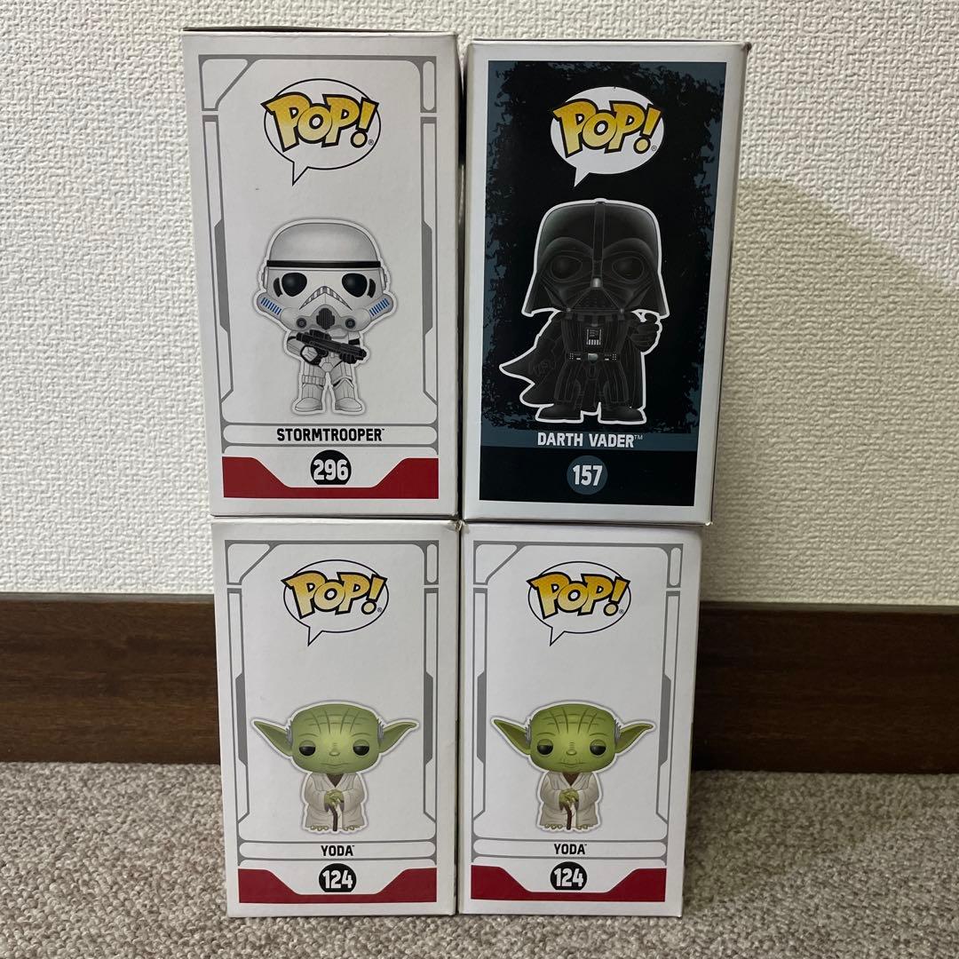 【限定4種】ファンコポップ スターウォーズ クロム ヨーダ ベイダー トルーパー