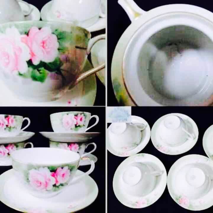 1912手塗りオールドノリタケカップ＆ソーサー5客＆他12点セット