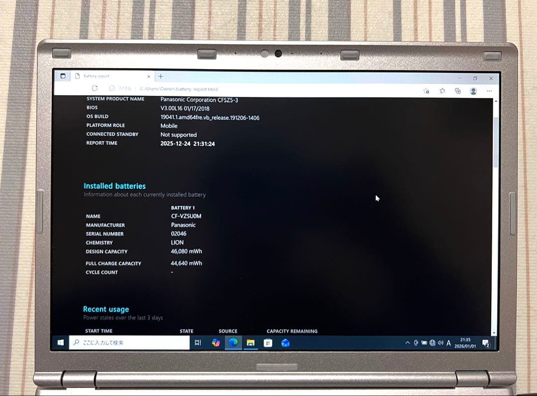 Windowsノート本体 Let's note SZ5 CF-SZ5 i7-6600U 16G 512G