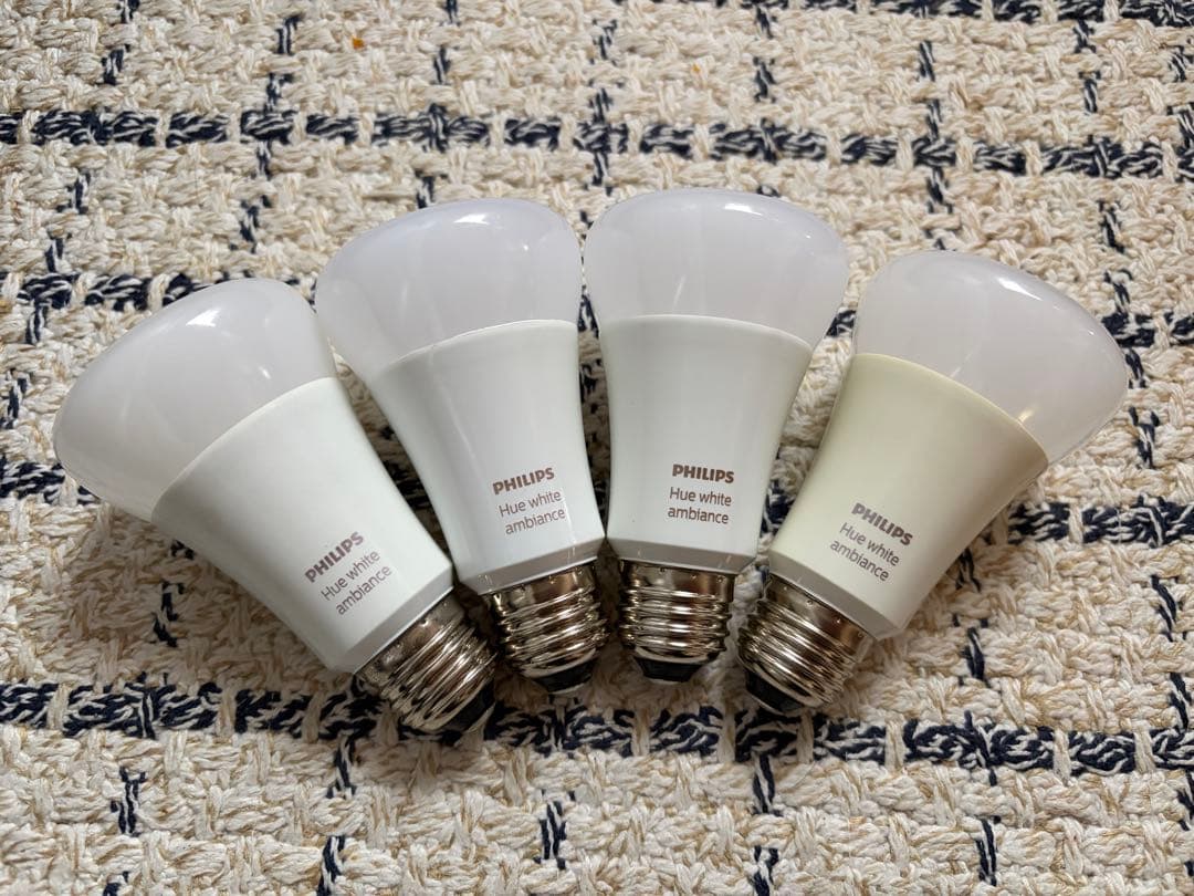 Philips Hueスマート電球LED電球 E26 ホワイトグラデーション4個
