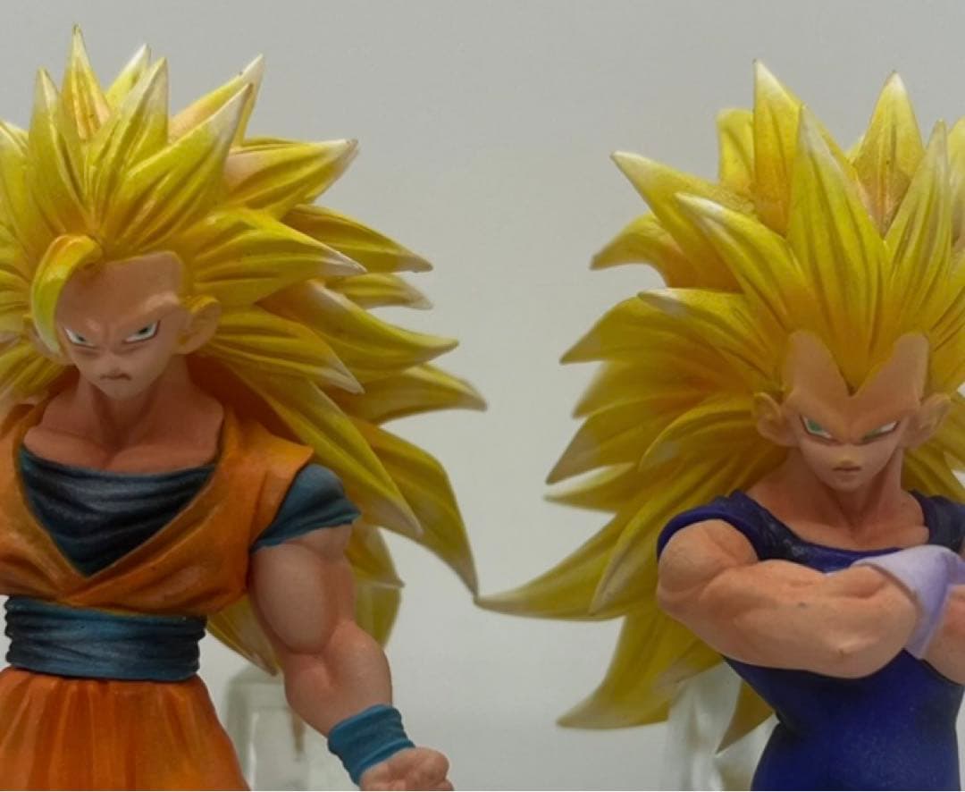 ドラゴンボール DG 悟空 ベジータ 超サイヤ人3 リペイント品 2点セット