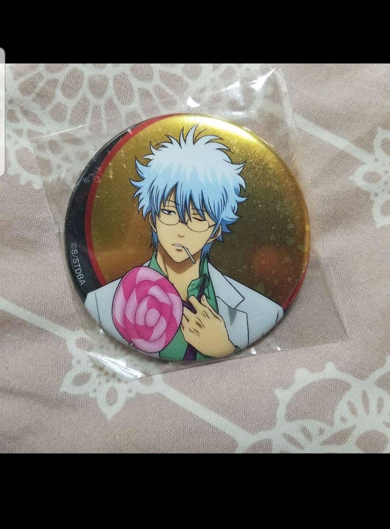 銀八先生　缶バッジ　銀魂 3年Z組　ナンジャタウン 炎の応援合戦