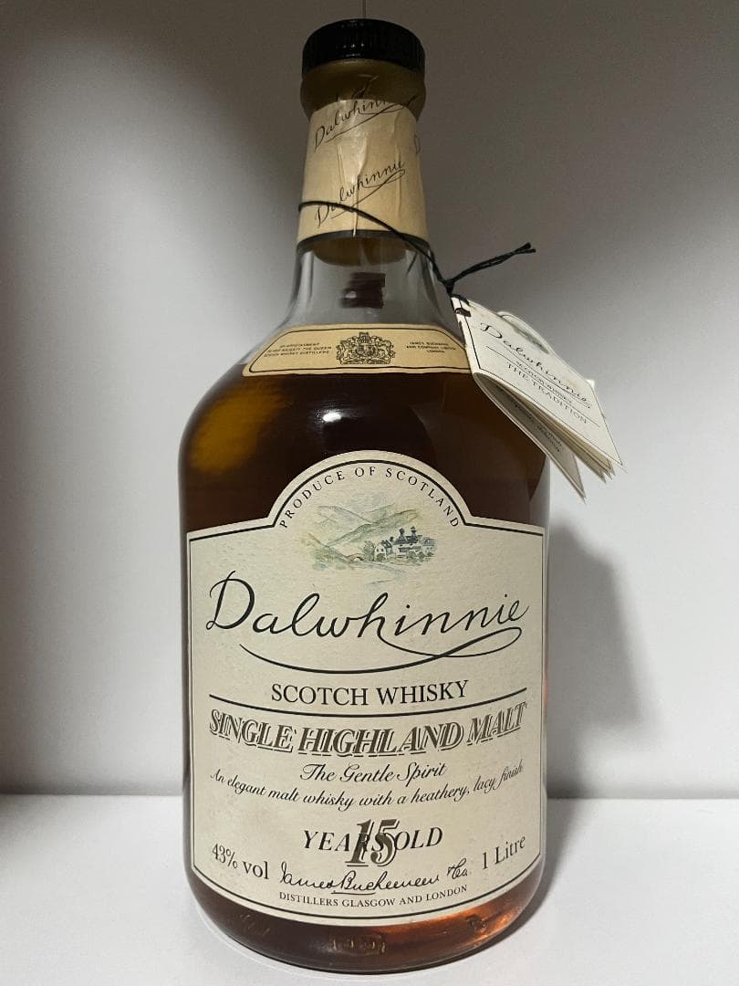 ダルウィニー15年 1980年代流通品・オールドボトル・旧ボトル・1Lボトル
