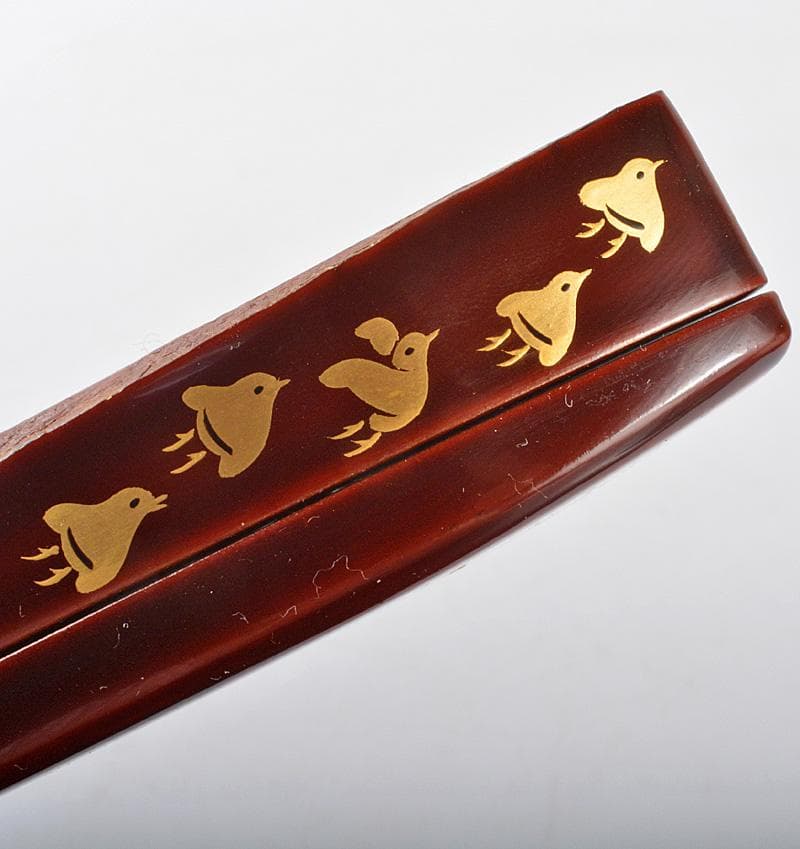 そうき 蒔絵師　中村秀甫作　又妙斎好　蜑少女　舟香合　共箱　V　4909