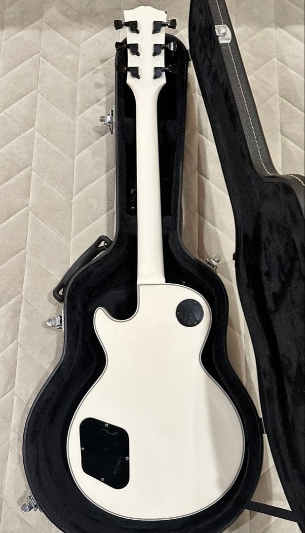 EDWARDS レスポールカスタム　ギター　ホワイト　ハードケース付き