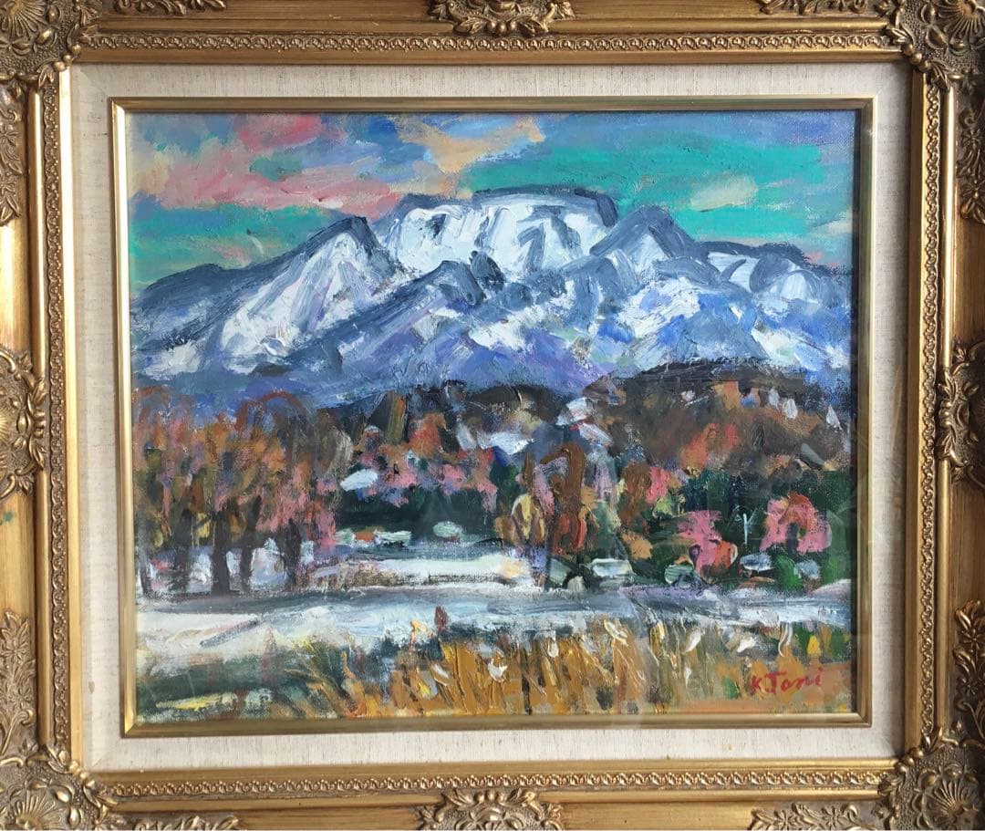 【1点物】油彩画　風景画　谷崎光三　宮城県　直筆サイン　F8号